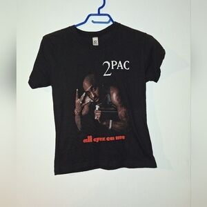 Vintage Gaziani By Alstyle 2PAC All Eyes On Me Graphic Tshirt Size Medium